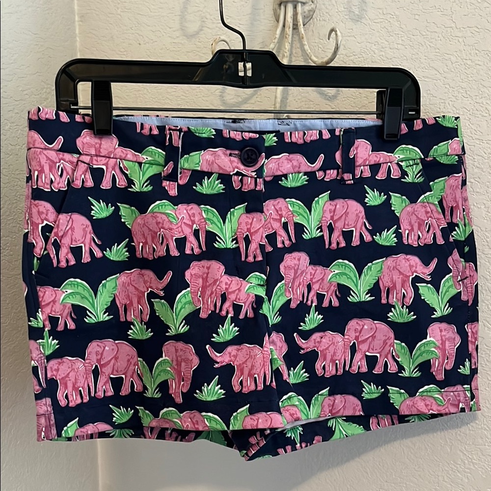 Simply Southern Elephant and Palm pattern Shorts